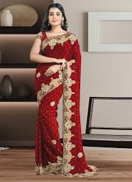 Designer Handwork Sarees